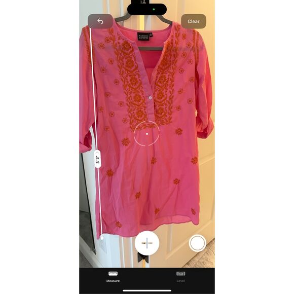 NWOT Madison Mathews embroidered kaftan , XS $189 F43 - Picture 7 of 7